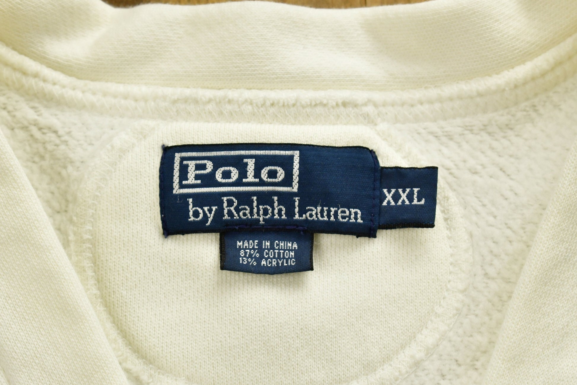 Vintage 1990's Polo Ralph Lauren RPL Blank Cardigan Sweatshirt