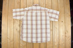 Vintage 1990s Western Plaid Button Up Shirt