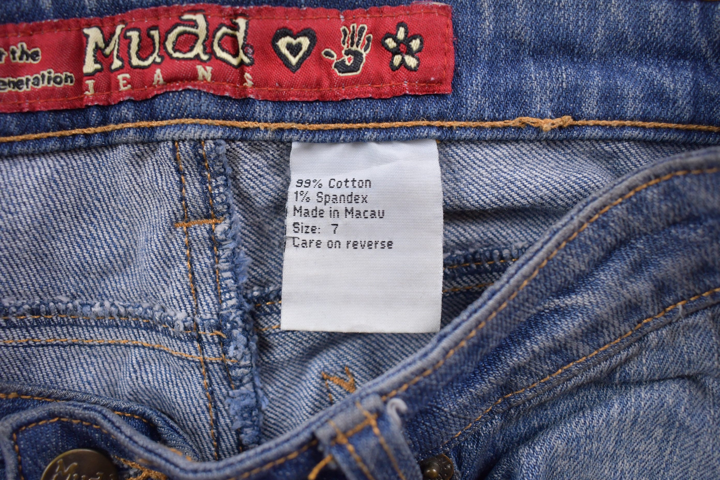 Vintage 1990's Mudd Light Wash Denim Bell Bottoms 30 x 31
