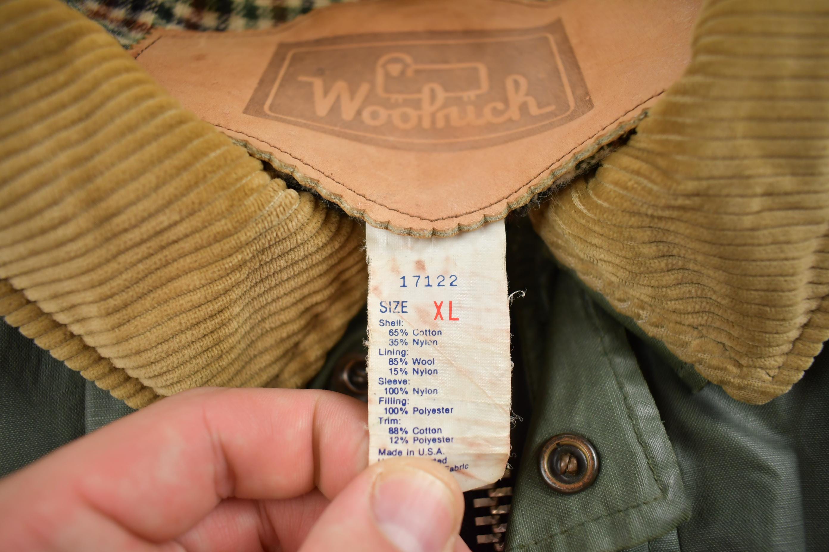 Vintage 1980s Woolrich Leather Jacket Made In USA