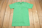 Vintage 1990s Green Blank Simple T Shirt