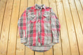 Vintage 1990s Wrangler Western Plaid Flannel Pearl Snap Shirt Men's Large