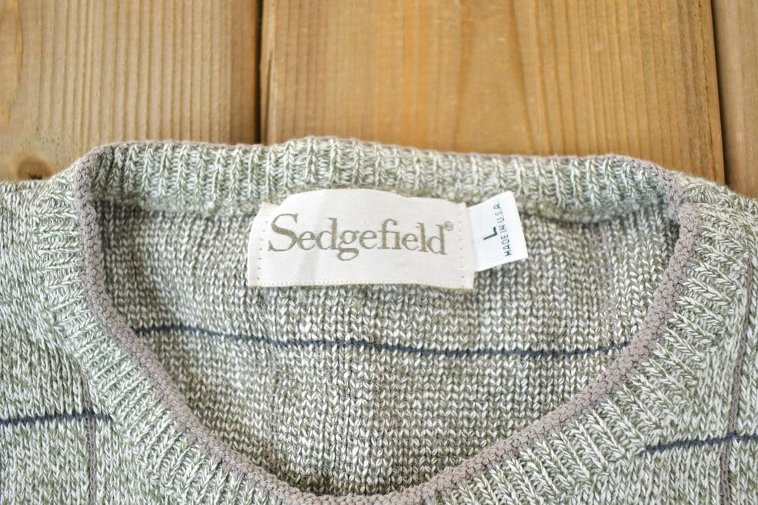Vintage 1990s Sedgefield Knit Abstract Pattern Crewneck Sweater
