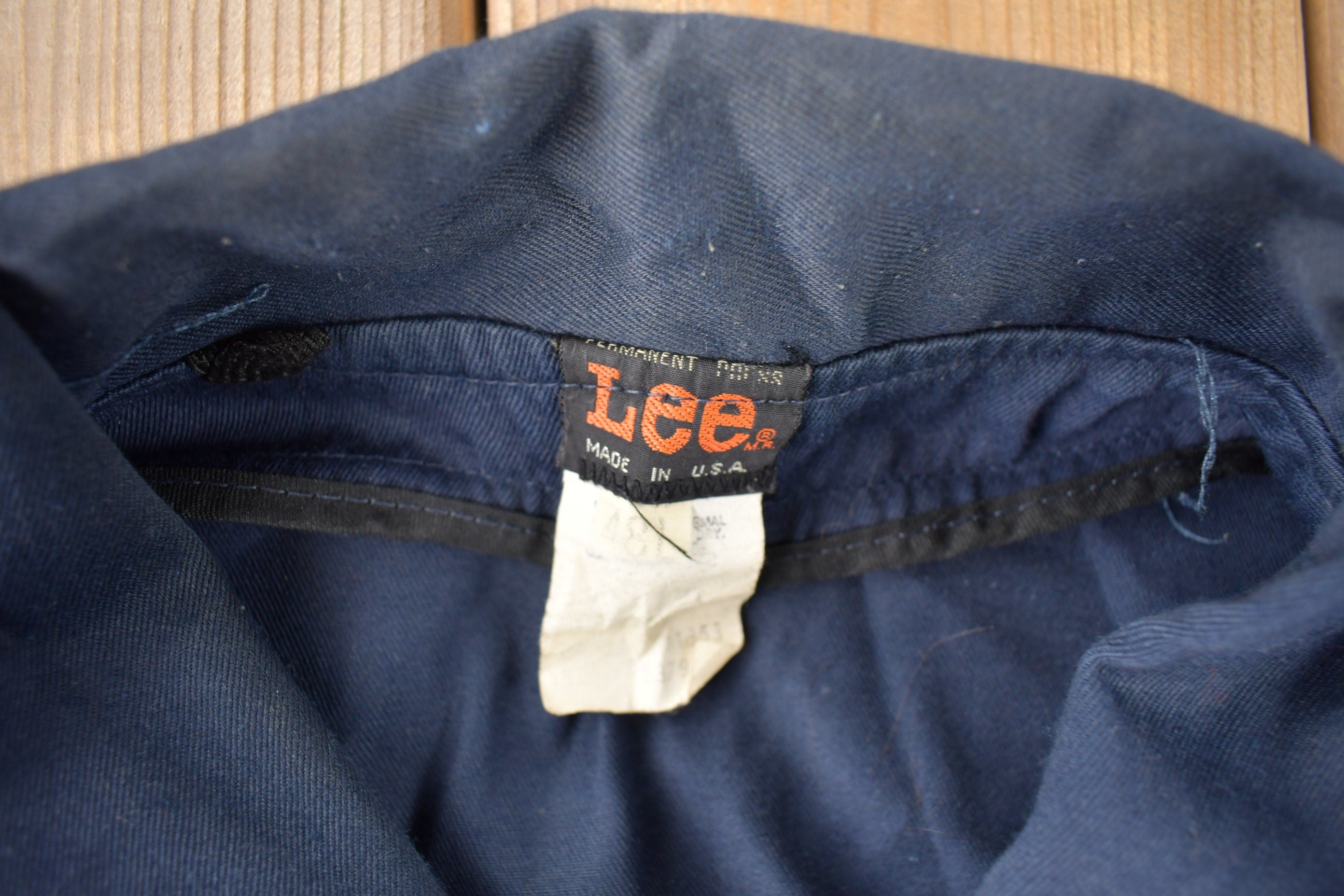Vintage 1970s Lee Boxy Canvas Work Jacket Made In USA Size 48L