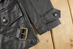 Vintage 1990s Otello Pelle Leather Motorcycle Jacket Women's M / Leather Biker Jacket / Leather Coat / Winter Outerwear / 90s Jacket