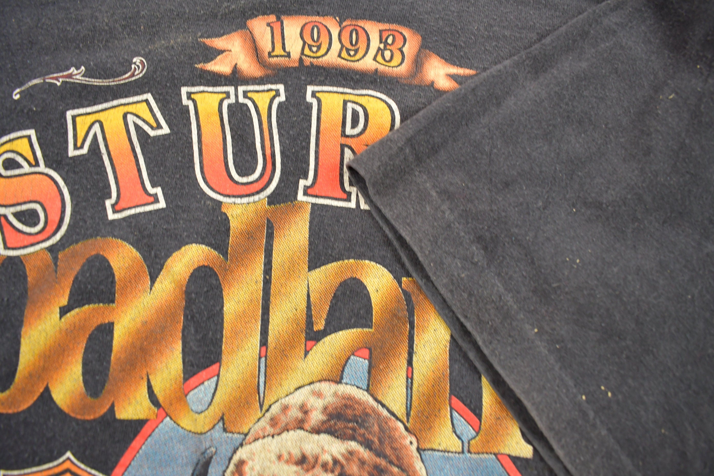 Vintage 1993 Black Hills Rally Bison Harley Davidson T-Shirt