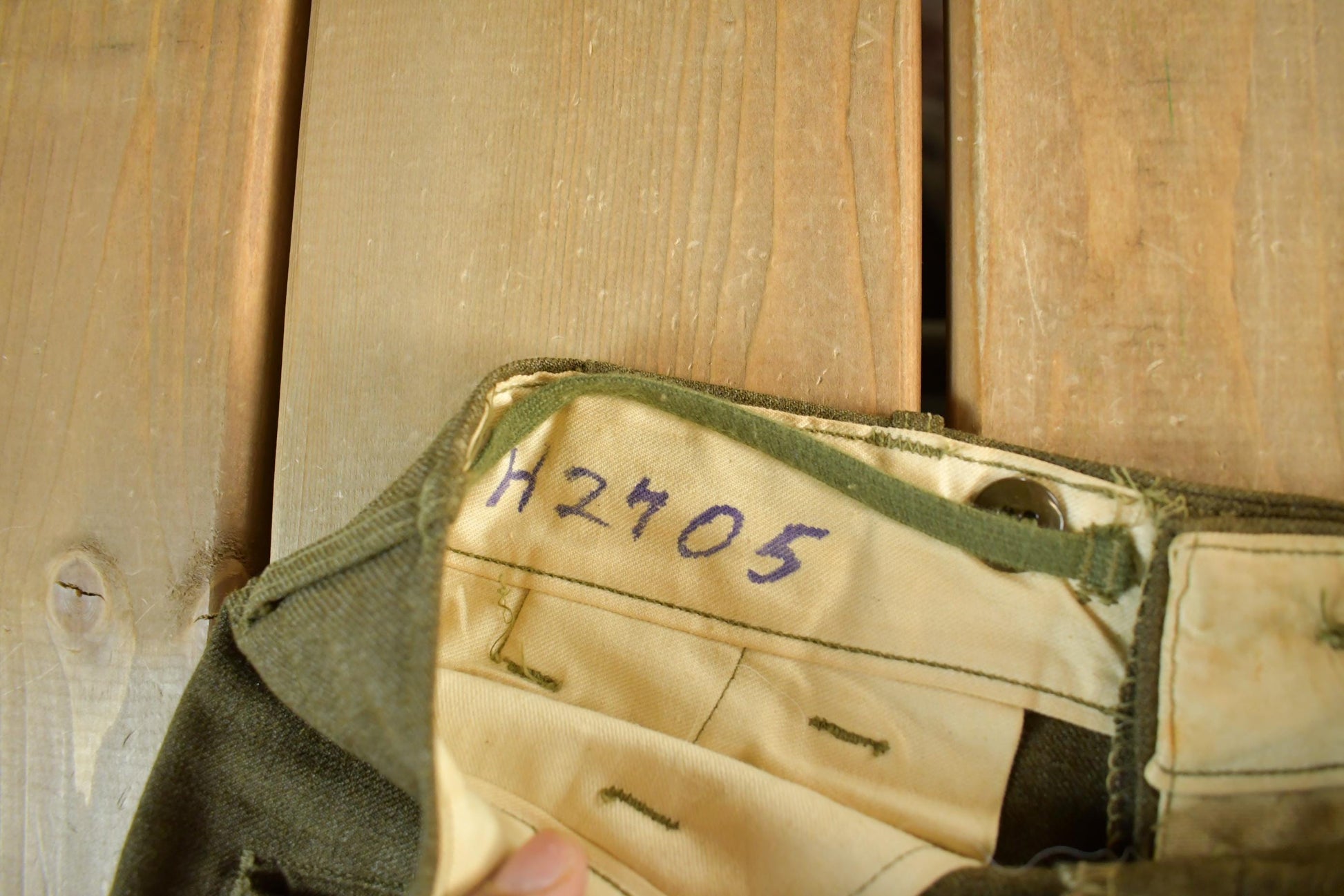 Vintage 1950s 1960s Military Wool Field Combat Pants Size 31 x 28