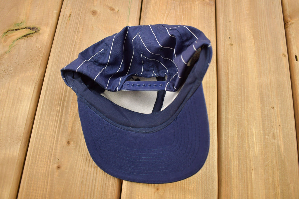 Vintage 1990s Roadway Striped Snapback Hat
