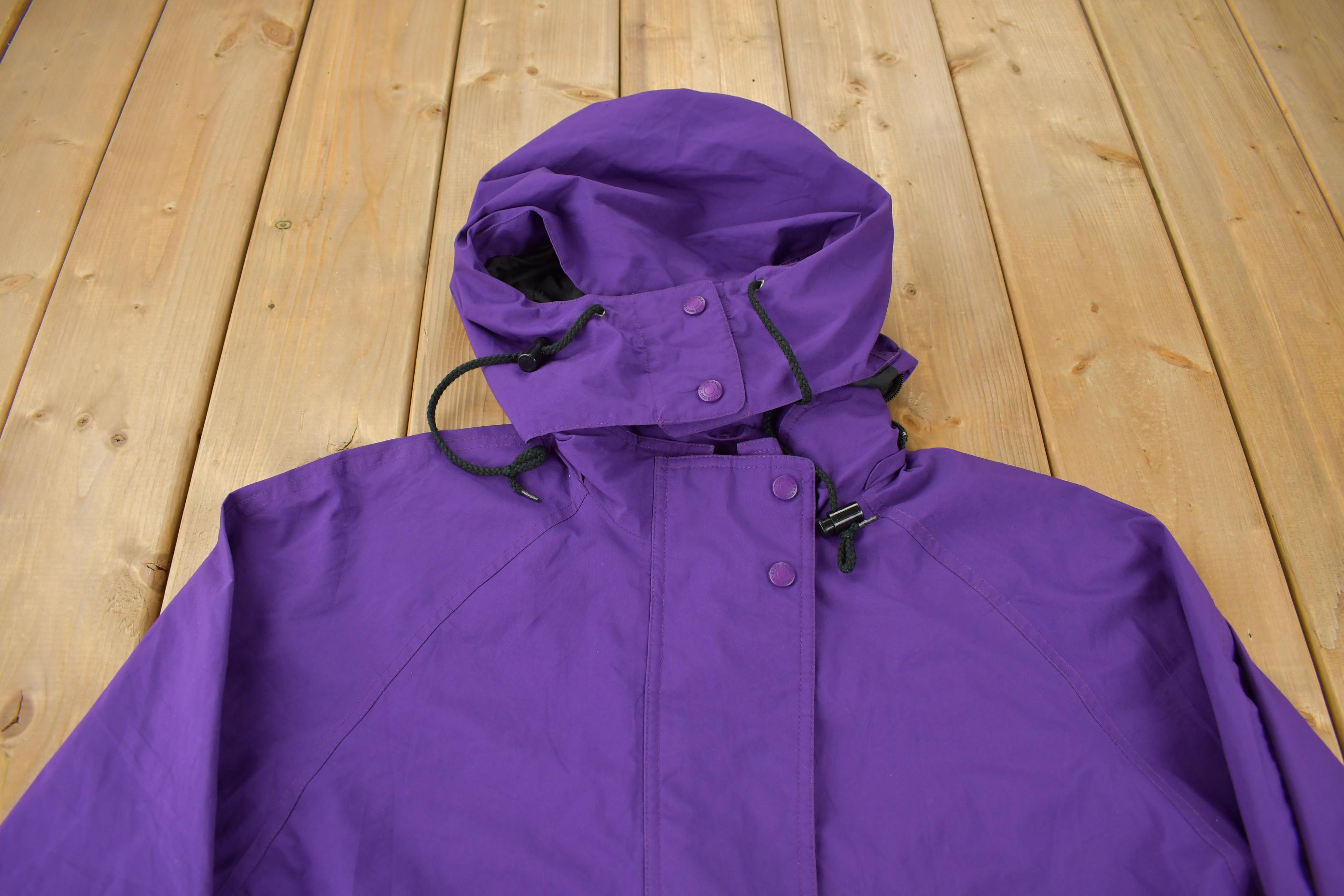 Vintage 1990s Eddie Bauer Purple Rain Jacket  90s Eddie Bauer  Size Women's L  Vintage Winter Jacket  Eddie Bauer Jacket