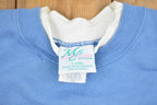 Vintage 1990s Cute Grandma Embroidered Double Collar Crewneck