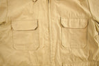 Vintage 1990s Plaid And Solid Beige Reversible Jacket