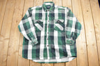 Vintage 1990s Moose Creek Plaid Flannel Button Up Shirt
