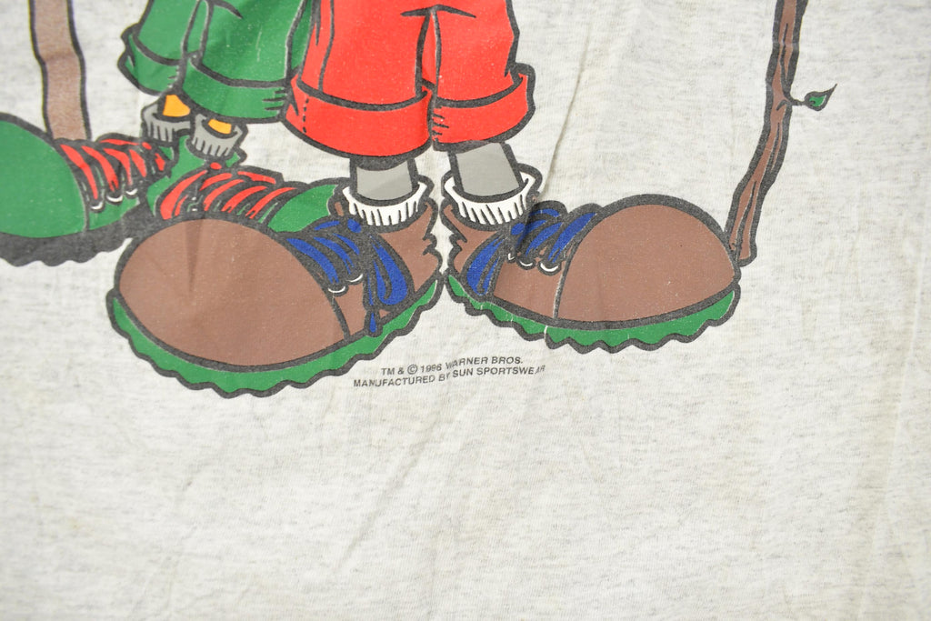 Vintage 1990s Looney Tunes Bugs Bunny USA T-Shirt Men's Large / Single Stitch / Warner Bros / 90s Cartoon Network / TV Promo