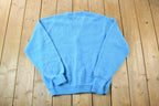 Vintage 1970s Brent Knit Perfect Mild Distress Cardigan Sweater Made In USA