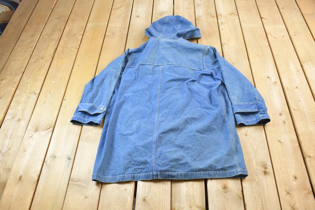 Vintage 1990's Denim & Co Toggle Button Denim Coat