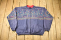 Vintage 1990s Winter Cardinal Theme Button Up Sweatshirt