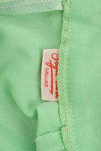 Vintage 1980s Women's Green Blank Sleeveless Zip Up Shirt