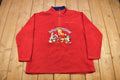 Vintage 2000 Looney Tunes Embroidered Fleece Sweatshirt