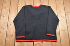 Vintage 1990s Crystal Kole Fall Season Festive Cardigan Sweater