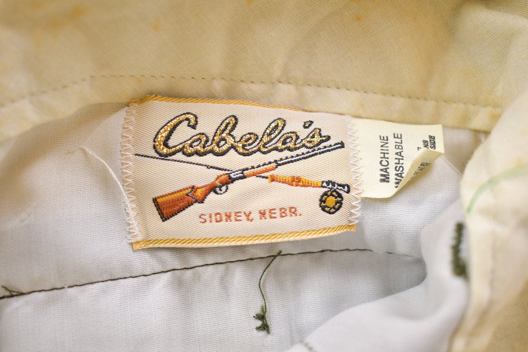 Vintage 1990's Cabela's Woodland Camouflage Hunting Pants Size 34 x 29 / Streetwear Fashion / Hunting & Fishing Gear / Military Pant's