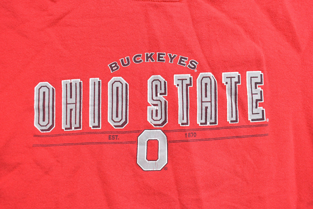 Vintage 1990s University Of Ohio State Collegiate Crewneck  Embroidered  NCAA Sweatshirt  Sportswear  Americana  Ohio Buckeyes