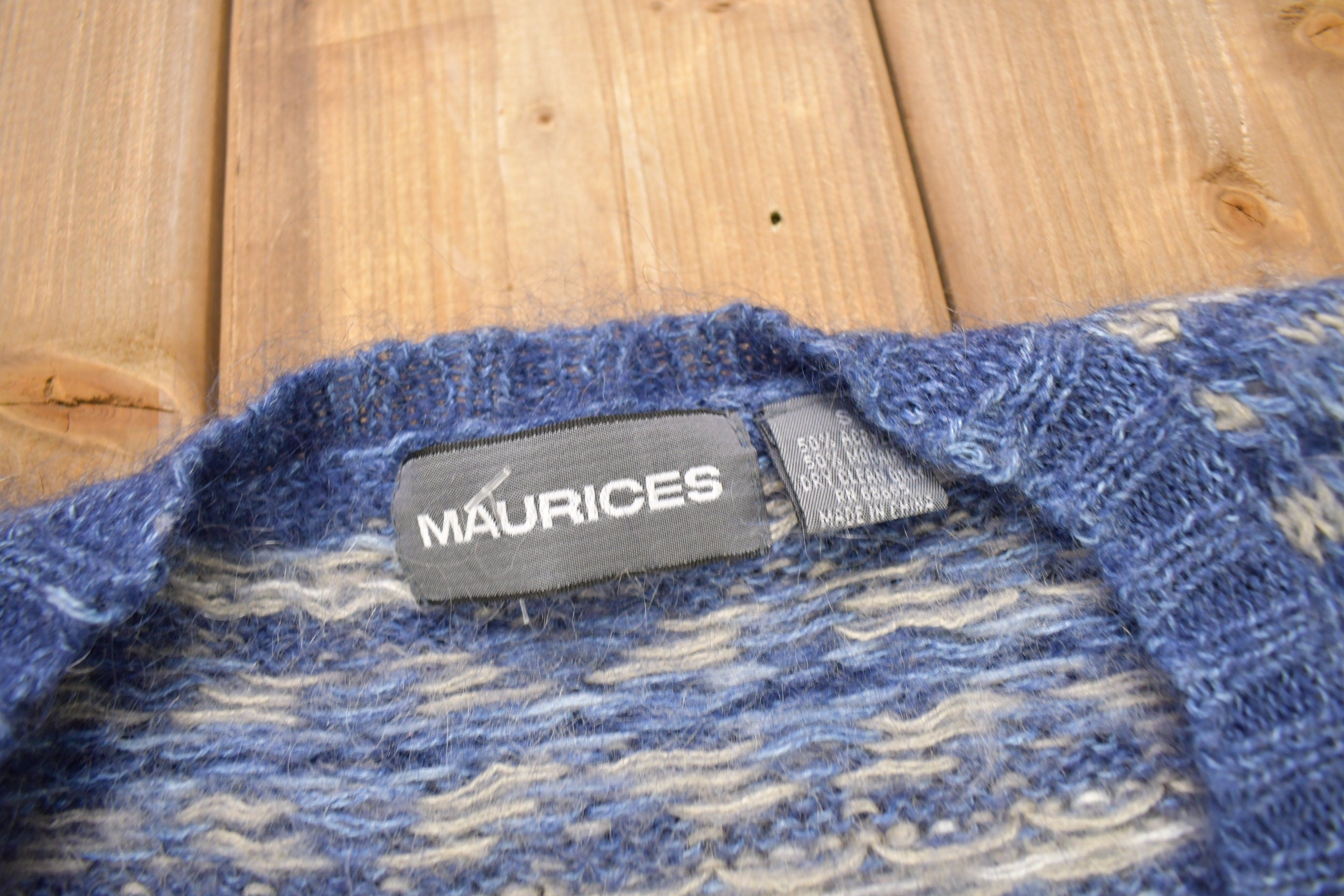 Vintage 1990s Maurice's Knitted Cardigan Sweater