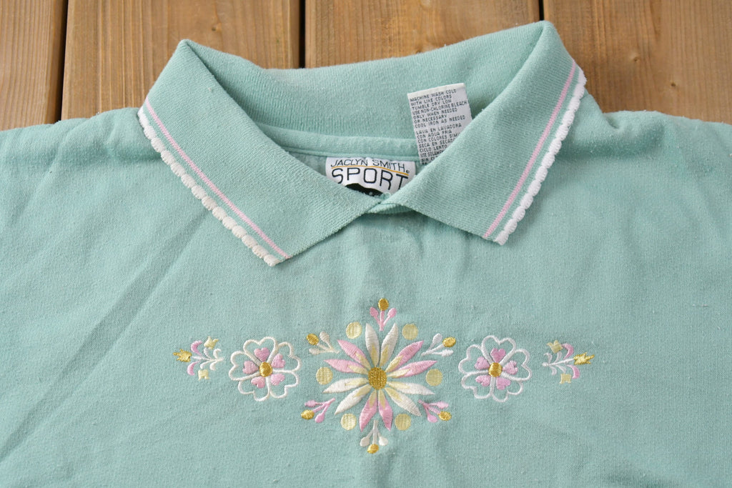 Vintage 1990s Cute Flower Crewneck Sweater