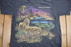 Vintage 1993 African Lion Safari Theme Graphic T-Shirt