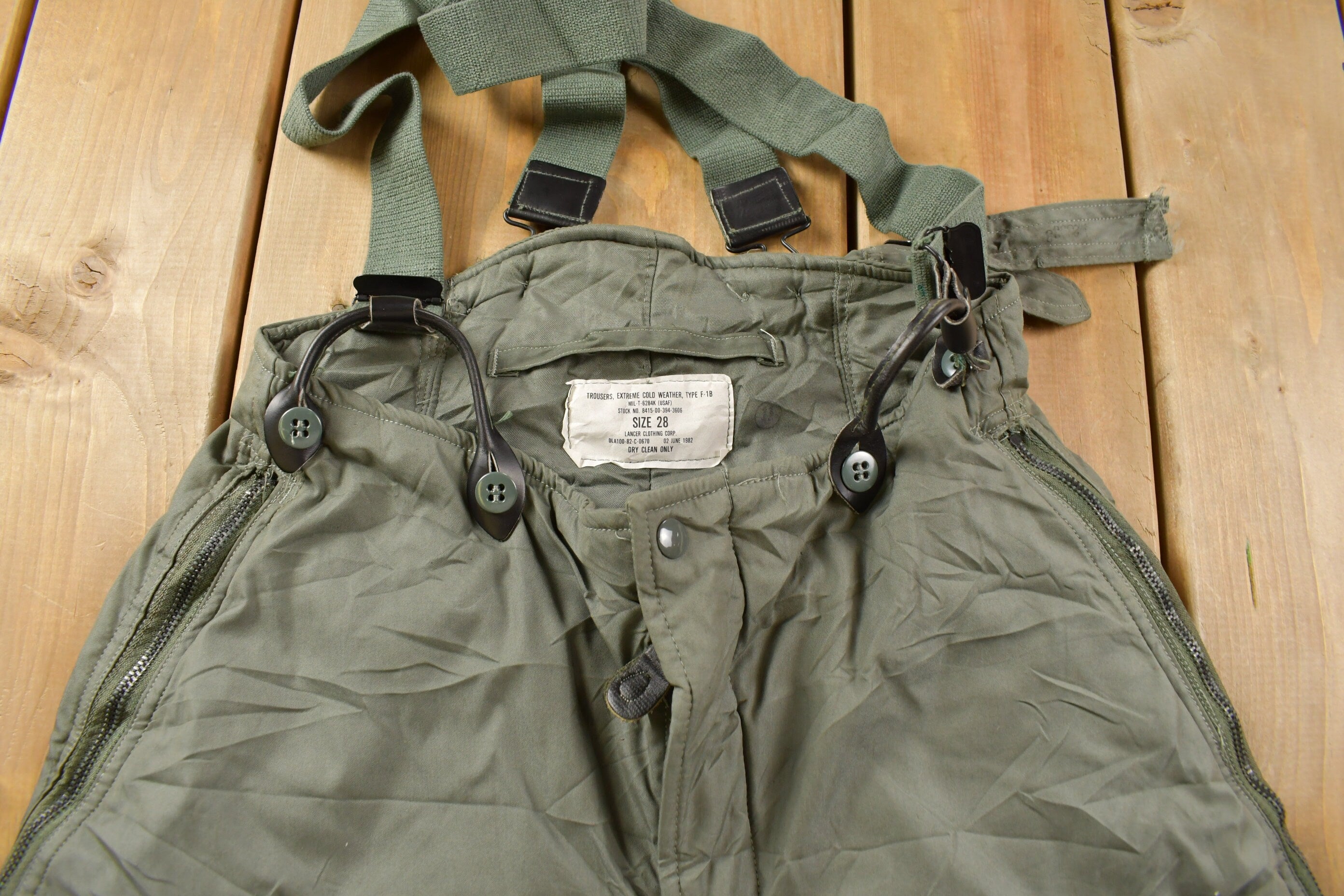 Vintage 1982 F Type F-18 Extreme Cold Weather Military Pants Size 28