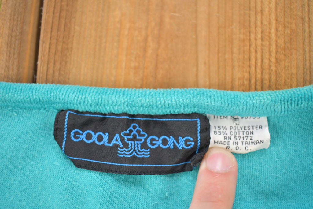 Vintage 1990s Blank Velour Sweatshirt