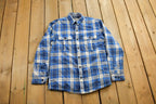 Vintage 1990s LL Bean Plaid Flannel Button Up Shirt