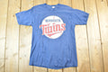 Vintage 80s Minnesota Twins T-Shirt: MLB Graphic Tee, Made in USA, Mens S