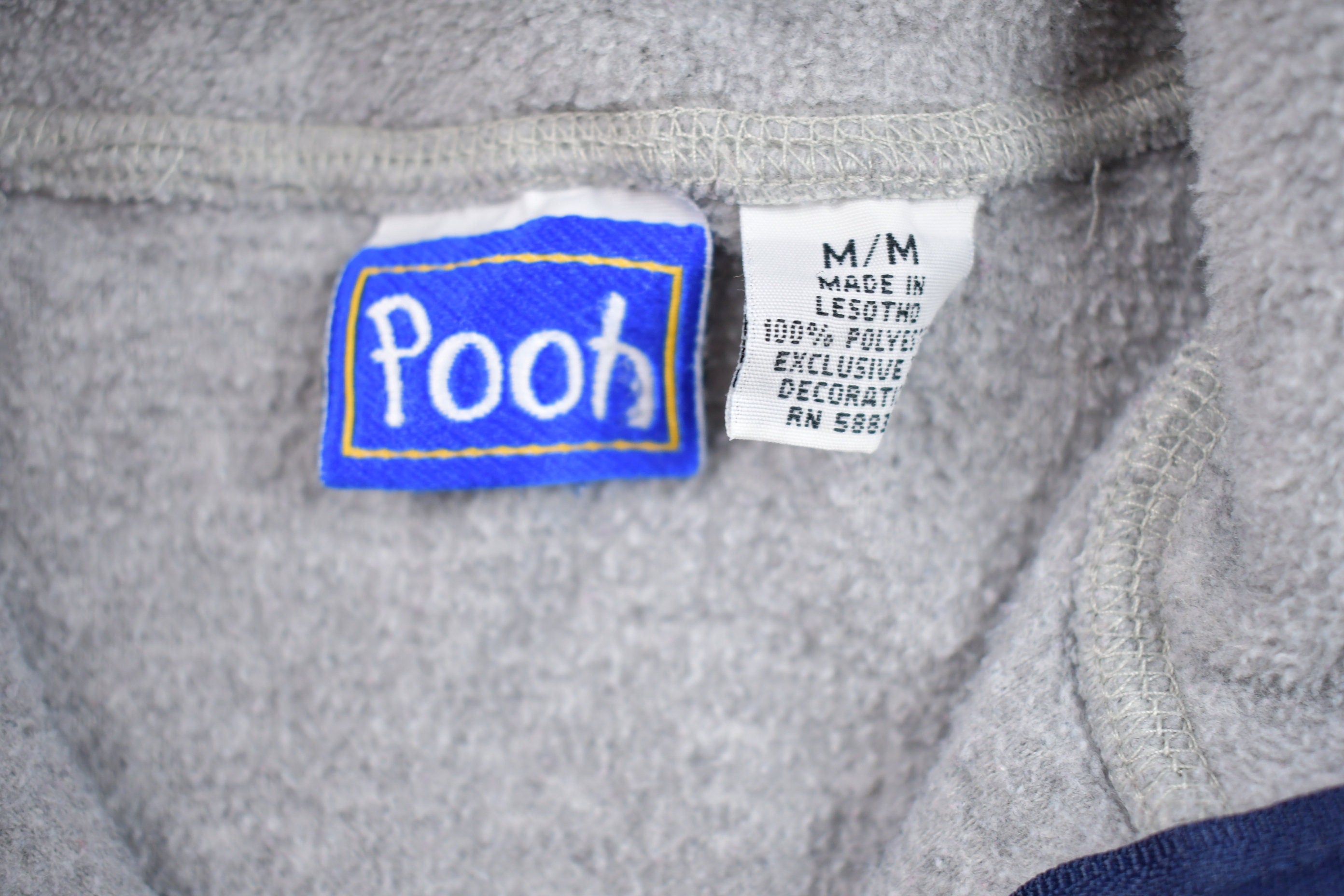 Vintage 1990s Disney Winnie the Pooh Eeyore Youth Sized Fleece Sweater