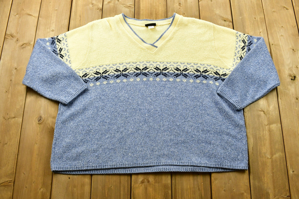 Vintage 90'S Knitted Sweater Made In USA