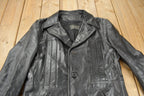 Vintage 1980s Cosa Nova Women's Full Length Leather Trench Coat made In Canada