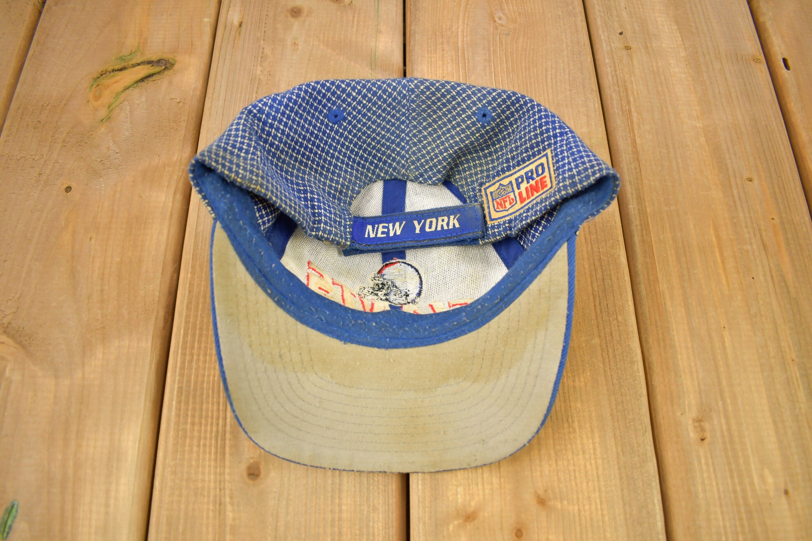 Vintage 1990s New York Giants NFLLogo Athletic Strap Back Hat