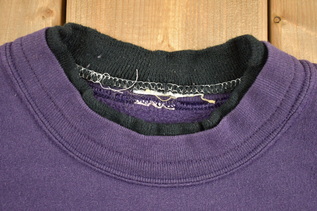 Vintage 1990s Heart Theme Embroidered Crewneck Sweater