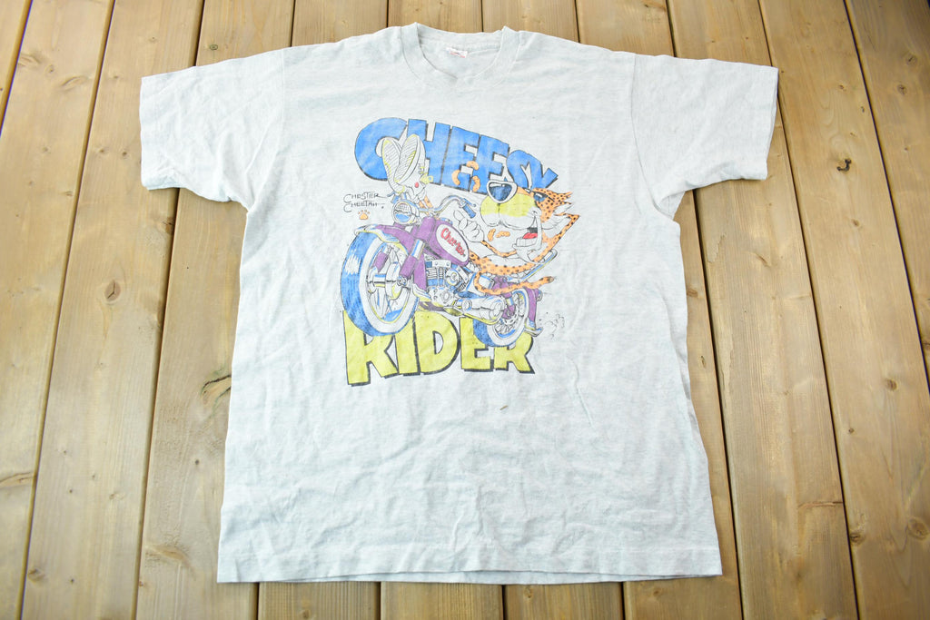 Vintage 1990s Chester Cheetah Cheesy Rider Cheetos Promo Graphic T-Shirt