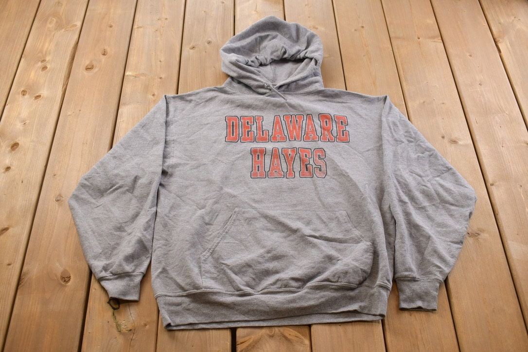 Vintage 1990s Delaware Hayes Pacers Collegiate Crewneck / Graphic Hoodie / Delaware Sweatshirt / Sportswear / Americana / Delaware Vintage