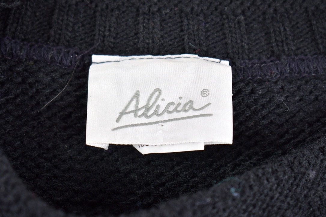 Vintage 1980s Alicia Knitted Crewneck Sweater