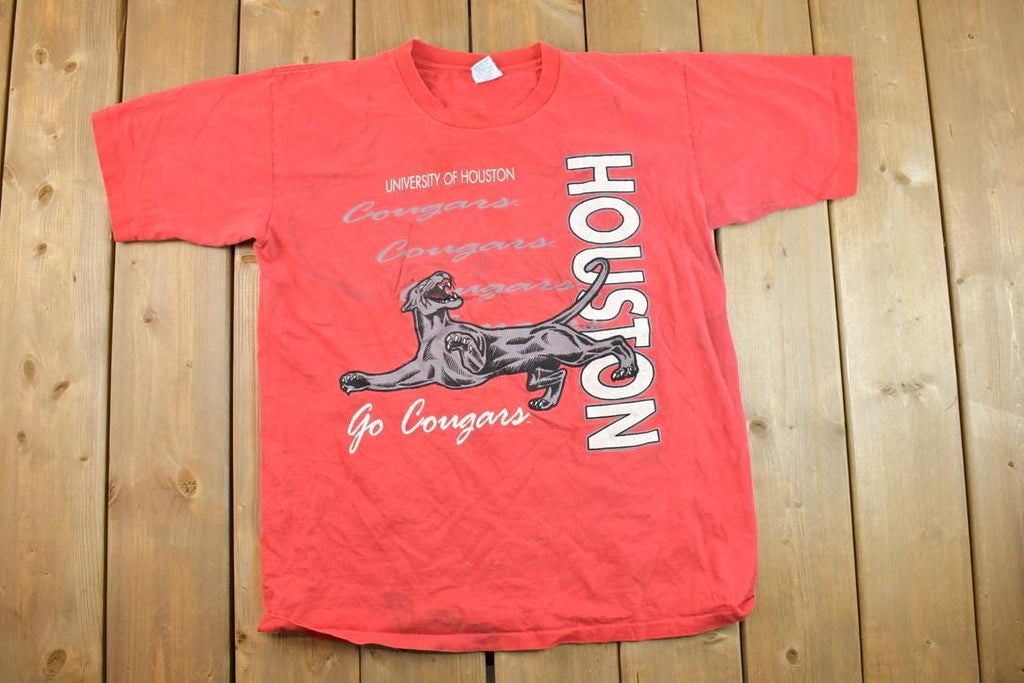 Vintage 1990s University Of Houston Go Cougars Collegiate T-Shirt