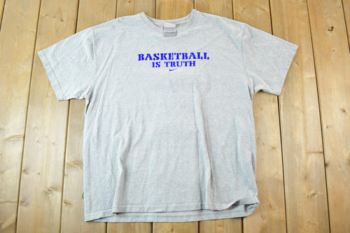 Vintage Y2K Nike Basketball Is Truth Graphic T-Shirt Mens Large / Swoosh / Nike Swoosh / Nike Vintage BBall/ Small Swoosh / Big Swoosh