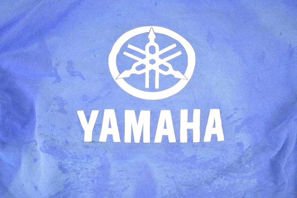 Vintage 1990s Yamaha Racing Graphic Print Hoodie Sweatshirt Mens L