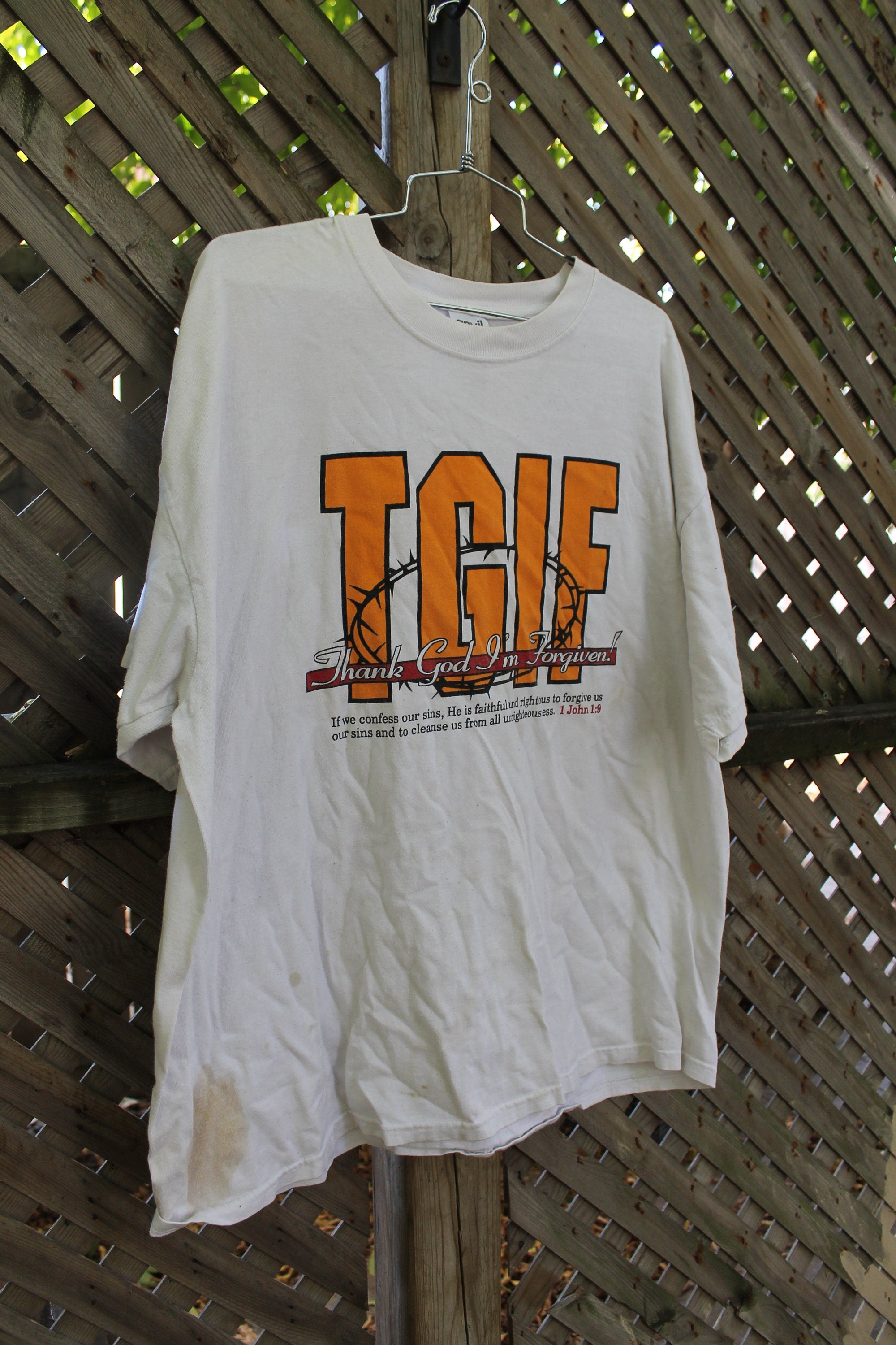 Vintage 1990s Thank God I'm Forgiven T-Shirt