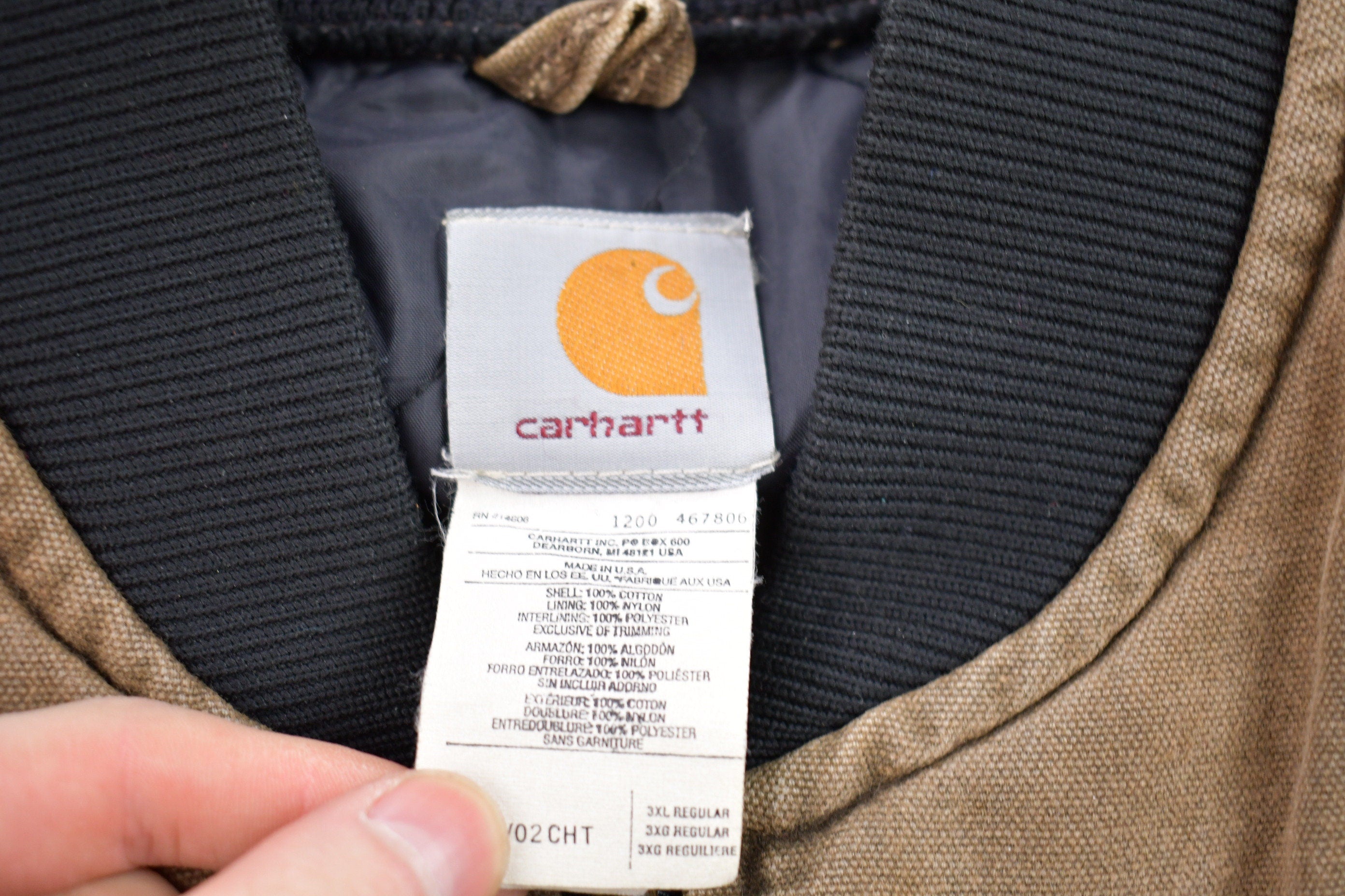 Vintage 1990s Carhartt Full Zip Insulated Vest