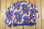 Vintage 1990s Notations Windbreaker Spring Patterns Jacket