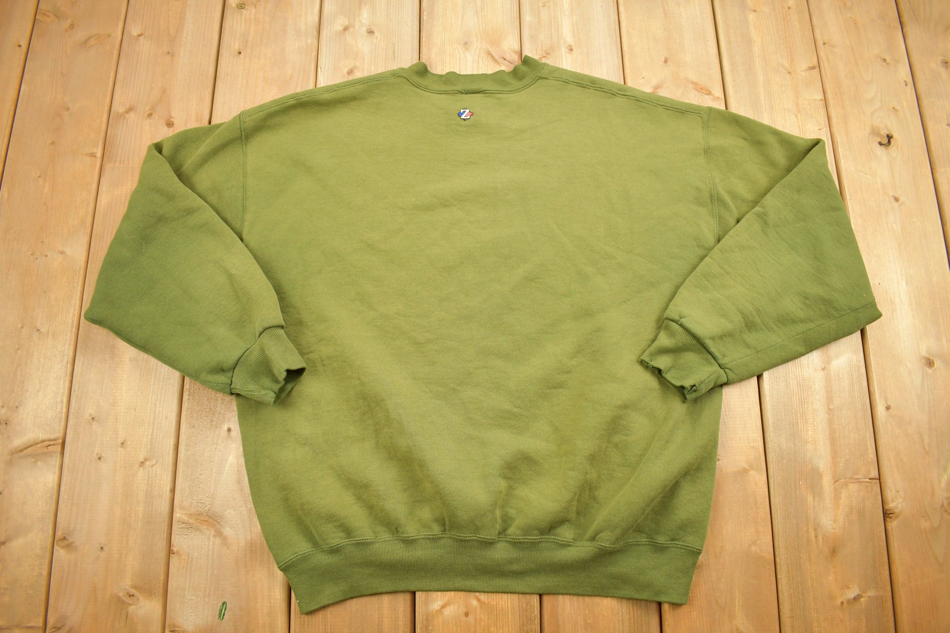 Vintage 1990s Blank Green Crewneck Sweatshirt