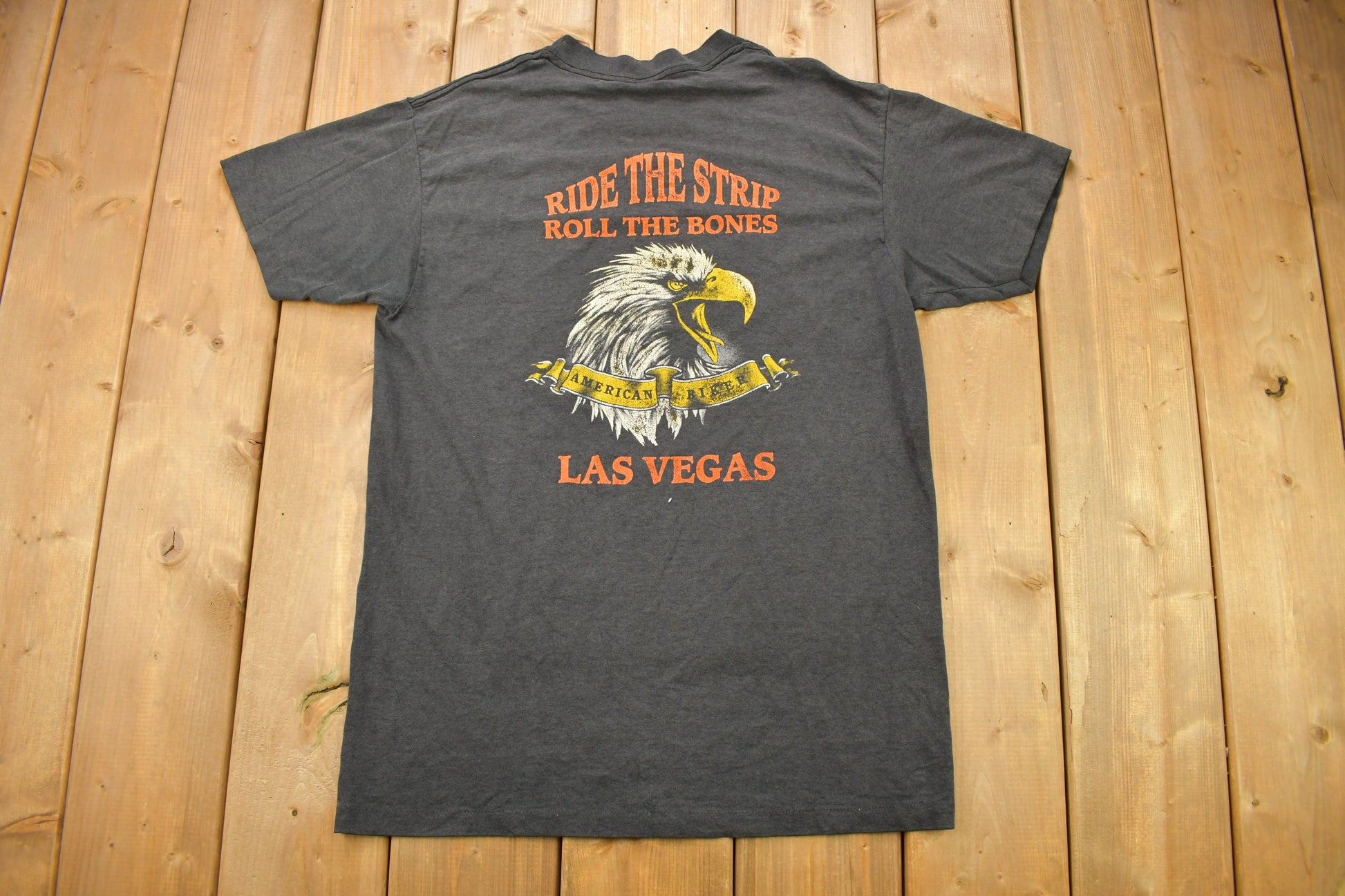 Vintage 1992 Harley Davidson Wolf Graphic 3D Emblem T-Shirt