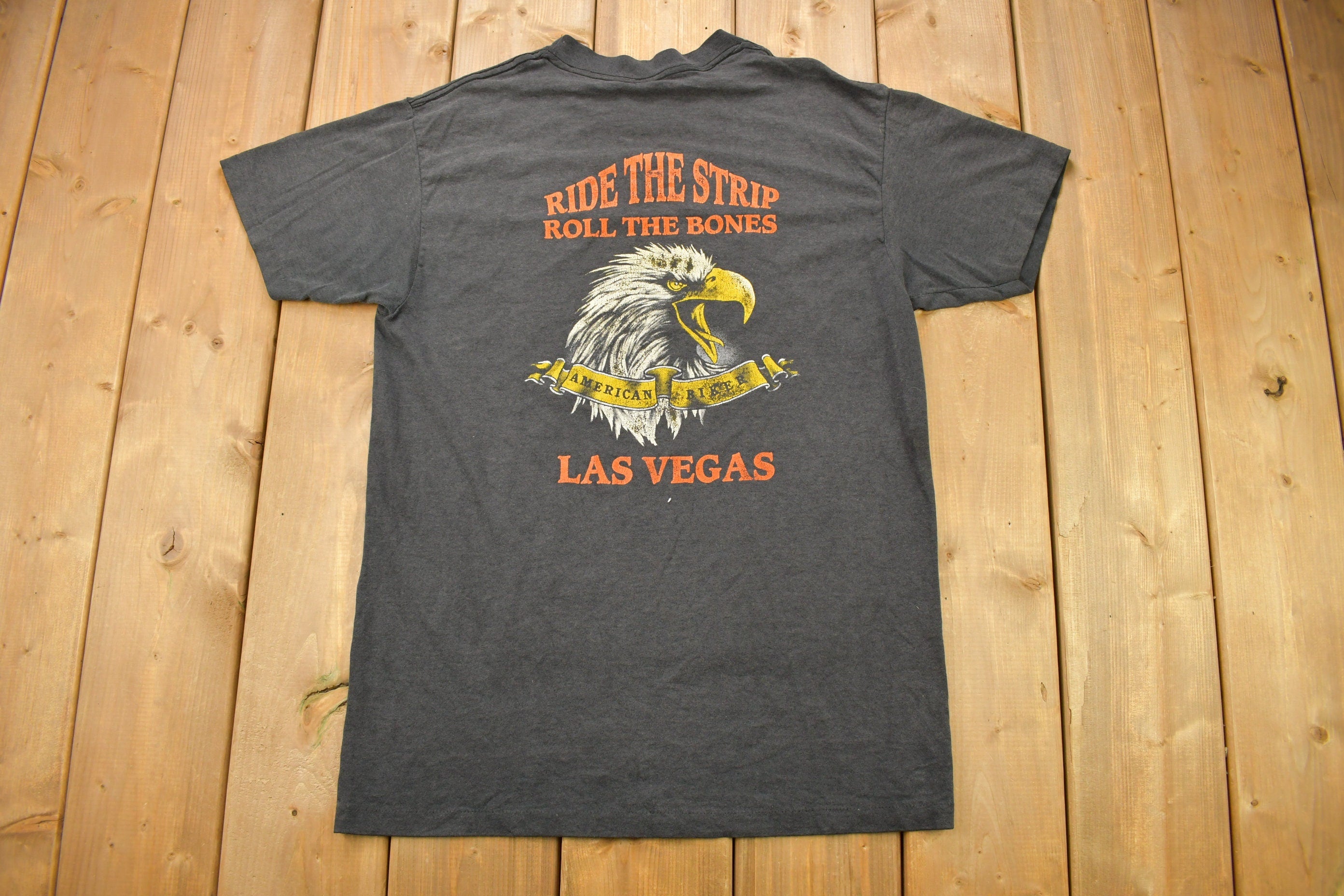 Vintage 1992 Harley Davidson Wolf Graphic 3D Emblem T-Shirt