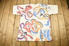 Vintage 1990s Abstract Art All Over Print T-Shirt